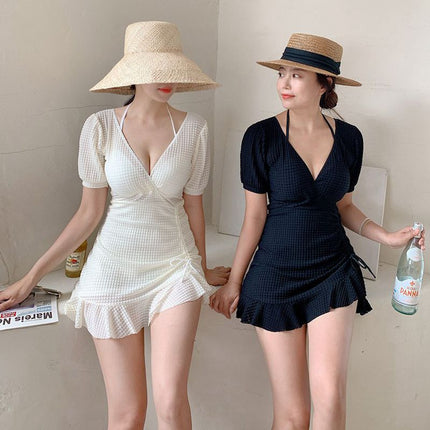 Swimsuit Women's Summer 2023 New Arrival Steel Ring One-Piece Sexy Belly-Covering Slimming Swimsuit for Holiday Hot Spring Swimsuit for Women