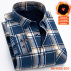Bn9055-830winterfleece-linedheattechshirtmen's shirt / 39