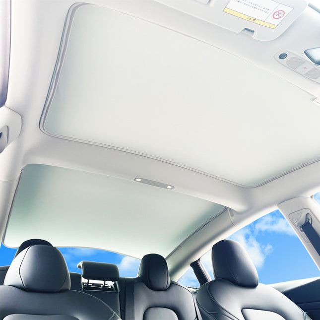 Suitable for 23 Tesla Model 3 Ice Crystal Sunshades, Sunroof, Sun Protection, Heat Insulation, Sunshade Net, Ceiling, Anti-Glare