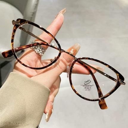 European and American retro cat's eye myopia glasses women's professional can be equipped with power lenses flat lens small frame eye frame