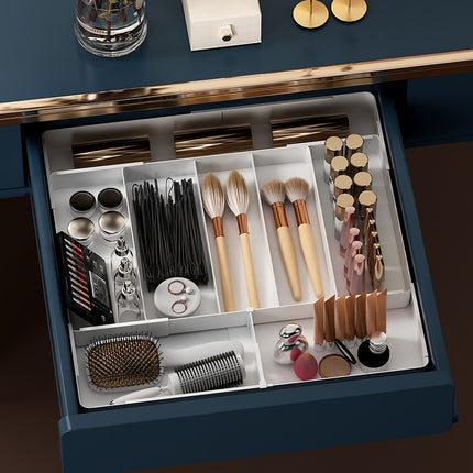 Retractable storage box sorting plastic socks storage box drawer cosmetics partition box built-in multi-function