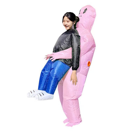Cross-Border Halloween Alien Ghost Hugging Inflatable Suit Props Funny Performance Alien Inflatable Suit