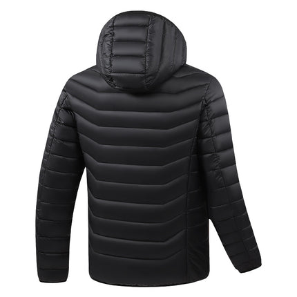 Cross-Border Smart Heating Clothing Zone 31 Heated Cotton Coat Men's Outdoor Constant Temperature Warm Heating Jacket Factory Wholesale