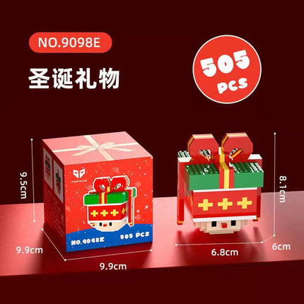 What is the cross-border Christmas building block ball micro-particle assembly puzzle snowman Christmas tree ornaments boys and girls gifts