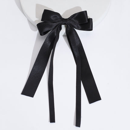 Cross-Border Amazon Best-Selling Ribbon Bow Hairpin Long Ribbon Bow Ribbon Top Clip Elegant Girl Hair