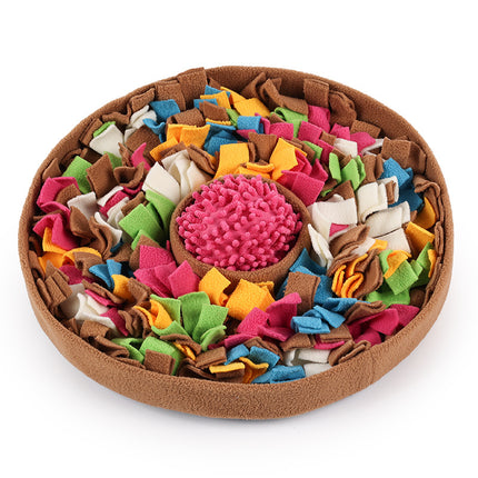 Cross-border pet sniffing mat cats and dogs puzzle decompression hidden food training with small toys four seasons play interactive
