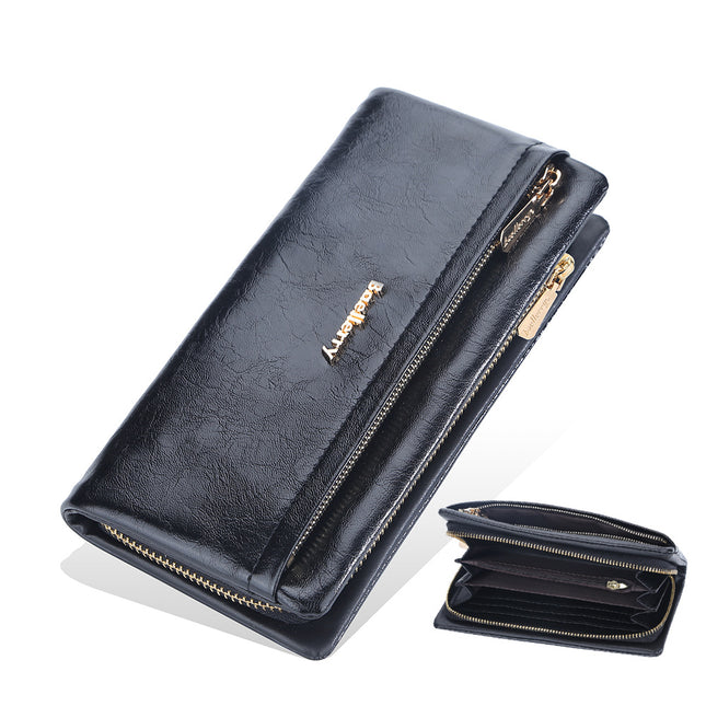 Women's Wallet Long Baellerry Cross-Border Korean Style Hemmed Multi-Card Slot Clutch Bag Fashionable Mobile Phone Bag