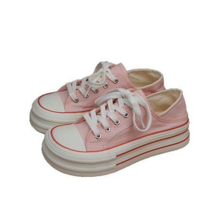 Two-Way Wear Thick-Soled Canvas Shoes for Women, Dopamine Sneakers, White Shoes, 2026 New Spring/Summer Thin Style, Trendy on Instagram