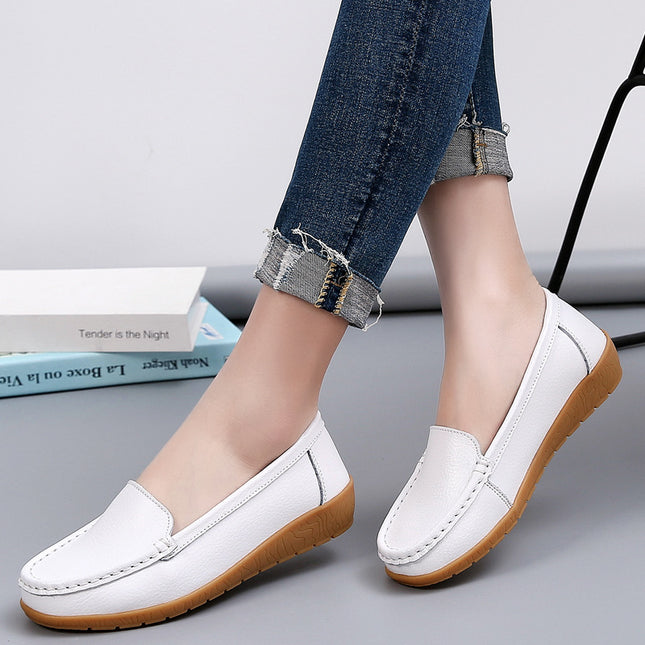 Flat Non-Slip Comfortable Everyday Mom Shoes, Loafers, Slip-On Shoes, Wedge Cross-Border Women's Shoes