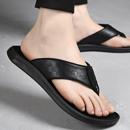 Flip-flops men's 2023 new summer wear non-slip deodorant driving men's slippers foot casual beach sandals