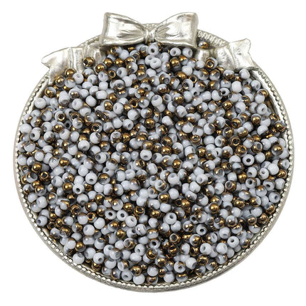 4mm domestic super high quality glass rice beads round beads diy accessories material bracelet necklace jewelry accessories loose beads