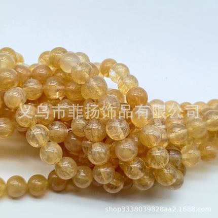 Natural Stone tea watermelon round beads loose beads diy jewelry accessories string beads personality Miscellaneous Stone semi-finished products spot wholesale