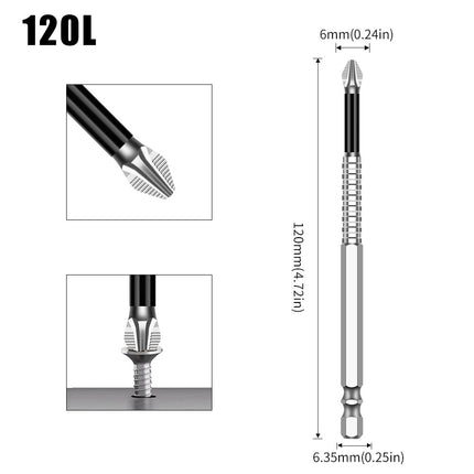 K5 Anti-Slip Bit S2 Magnetic 5A Black Anti-Slip Cross Bit Hand Electric Drill Electric Screwdriver High Hardness