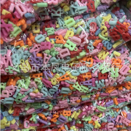 solid color color beads diy bracelet string loose beads material children beaded handmade keychain jewelry accessories