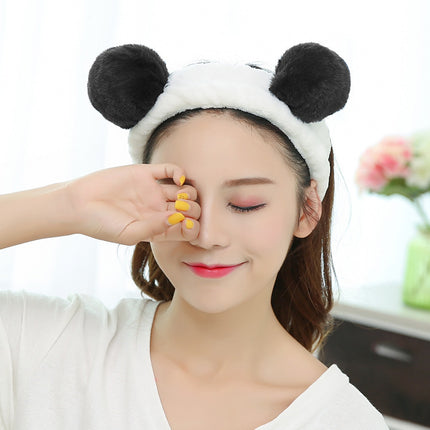 Cross-border Amazon Cartoon Funny Hair Band Animal Horn Cute Wash Face Hair Band Makeup Wide-brimmed Headband Hair Band