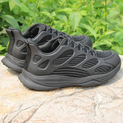 Commuting Sports Running Shoes, Shock-Absorbing Round-Toe Running and Hiking Shoes, Ultra-Light Soft-Soled Work Shoes, Breathable and Shock-Absorbing