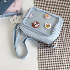 Blue with badge
