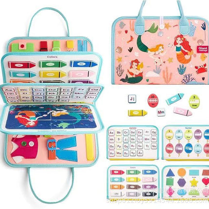 Cross-border Felt Learning Board Busy Board New Hot Selling Children Early Education Intelligence Development Felt Busy Board