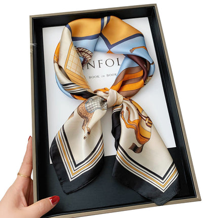 70 square scarf scarf French women's high-end sense scarf all-match 2024 new matching village shirt scarf scarf wholesale