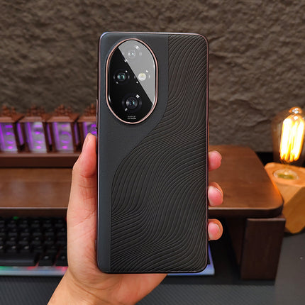 For Honor 200pro Mobile Phone Case New Style Stitching Leather Contrast Color Honor 100/200 Advanced Sense Protective Case