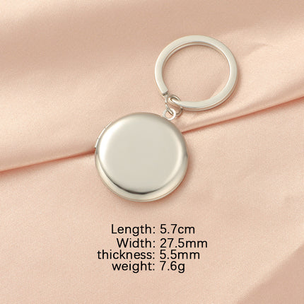 316L Mirror Stainless Steel Various Style Photo Box Pendant DIY Open Photo Photo Frame Pendant Keychain