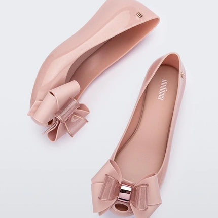 Brazilian Melissa Children's Shoes 2026 New Model Kids' Jelly Shoes for Older Children with Bowknot Girls' Princess Flats for Spring and Autumn