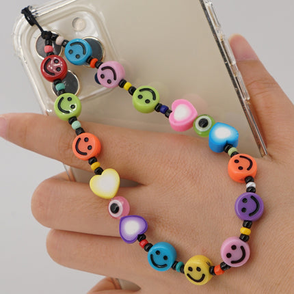 Factory direct supply handmade beaded mobile phone lanyard bluetooth speaker lanyard flashlight fan selfie stick U disk sling