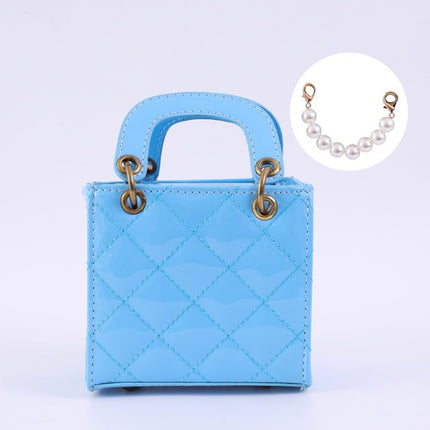 New Children's Bag Fashion Stylish Rhomboid Pearl Handbag Parent-child Crossbody Bag Mini Portable Shoulder Daffy Bag