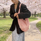 Big pink flower bag