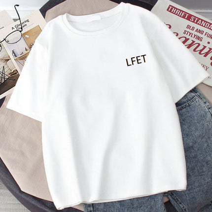 Short-Sleeve T-Shirt for Men 2024 Summer Five-Quarter Sleeve T-Shirt Couple Versatile Hong Kong Style Plus-Size Half-Sleeve Men's Casual Versatile T-Shirt