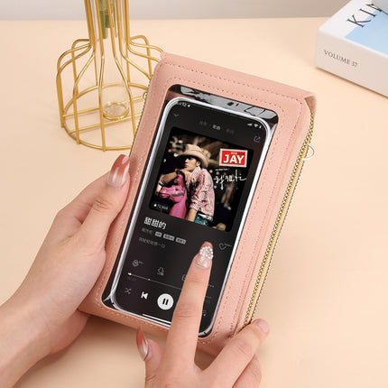 New Touch Screen Mobile Phone Bag Two-Piece Coin Purse Women's Small Cross-Body Cute Small Bag for Mobile Phone Fashion