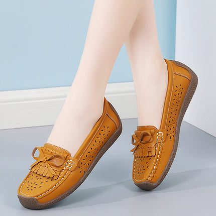 Cross-Border Large Size 2025 New Spring Flats for Women, Fashionable Soft-Soled Mom Shoes, Women's Casual Shoes, Sizes 35-44