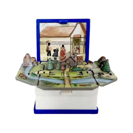 3D pop-up book Taishan folding bomb book Shandong Wuyue exclusive tourism souvenir creative key chain pendant
