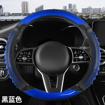 Four-Season Universal Anti-Slip Breathable and Wear-Resistant Car Steering Wheel Cover Honeycomb Three-Dimensional Handle Cover Cross-Border Automotive Supplies