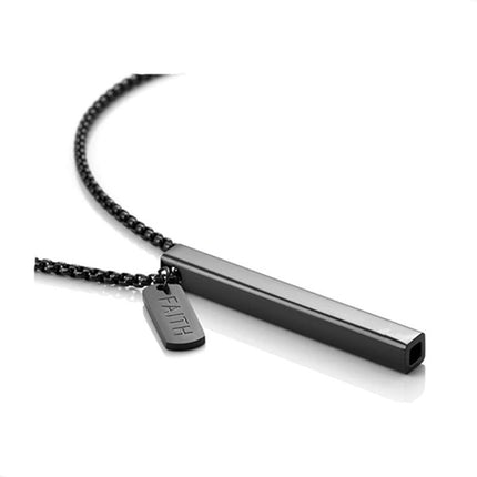 Titanium Steel Amazon Best-Selling Whistle Meditation Mindfulness Breathing Decompression Anxiety Yoga Stainless Steel Pendant Necklace in Stock