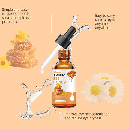 Bee Honey Eye Drops Fatigue Dry Eyes Astigmatism Blurred Vision Reliever Refreshing Improve Eyesight Soothing Eye Care Products