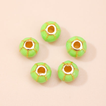Cloisonné Oil-Dropping Cut Out Auspicious Cloud Lotus Bead Accessories Oil-Dropping Copper DIY Handmade Bracelet Necklace Jewelry Accessories