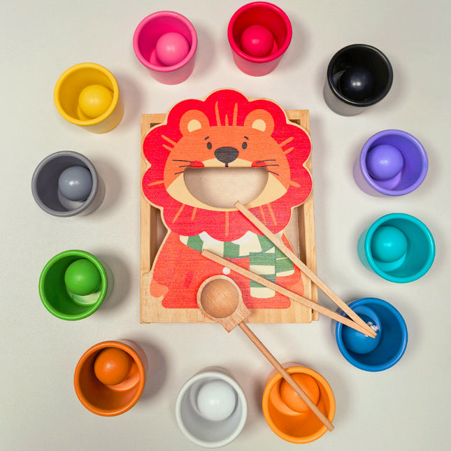 Montessori color cognitive teaching aids baby fine motor training children Montessori early education educational toys 2 years 1