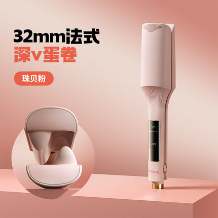 Deep U egg roll egg roll head curling stick automatic 32mm water ripple instant noodles short wool roll fluffy splint artifact