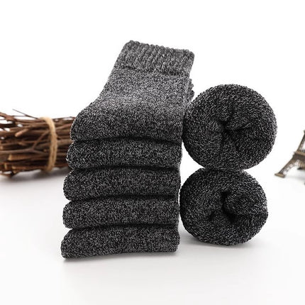 Socks Men's Autumn and Winter fleece-lined Thickened Warm Terry Socks Men's Towel Socks Winter Floor Socks Extra Thick Cotton Socks