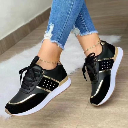 2024 European and American Large Size Sports Casual Shoes Summer New Thick-Soled Casual Shoes Strap Sports Women's Shoes Ready for Sale