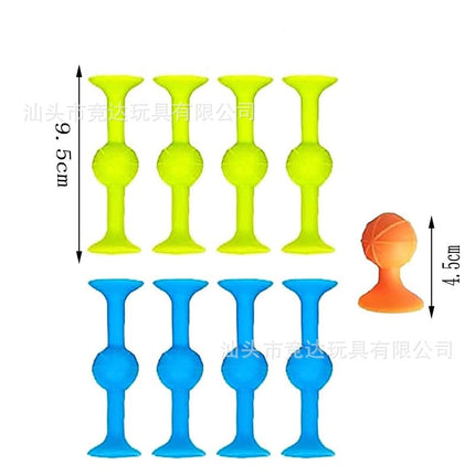 Cross-border Sucker Darts Sticky Music Suction Music Children's Creative Assembled Soft Building Blocks Personally Interactive Throwing Toys