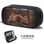 Large-capacity three-layer canvas pencil case-factory direct sales / B57537