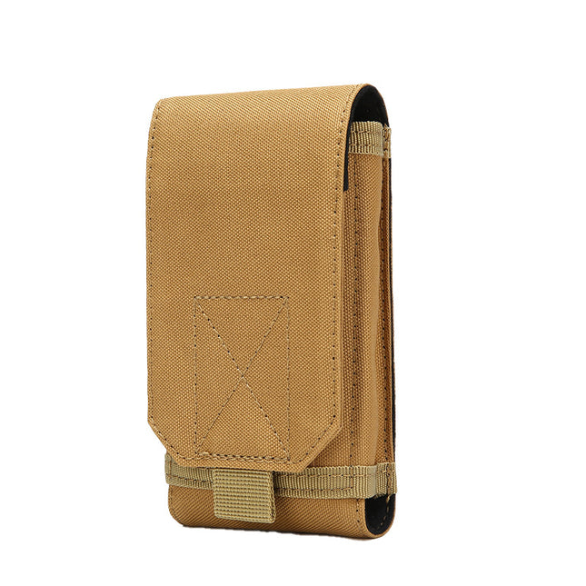EDC mobile phone bag multi-functional camouflage waist bag 6 inch large screen mobile phone case outdoor tactical mobile phone hanging bag waist bag