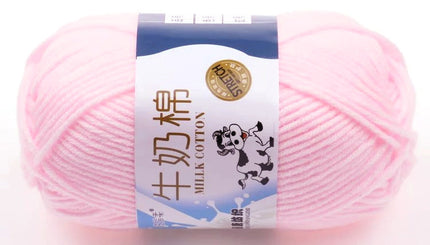 Five-Strand Milk Cotton Wool Ball Wholesale Medium Thick Thread Crochet Doll Shoes Scarf Handmade DIY Knitting Material Package