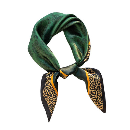 Mulberry Silk Scarf, Old Money Style, Summer Thin Small Scarf, Valentine's Day Gift, Plain Crepe Satin Silk Printed Small Square Scarf