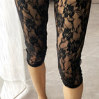 Large flower black / M