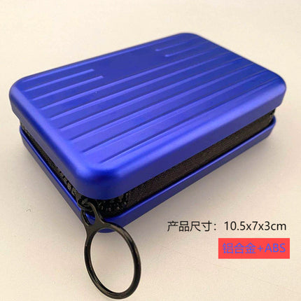 Aluminum Alloy Credit Card Box Card Case Change Key Anti-theft Brush Anti-degaussing Large Capacity Multi-card Mini Luggage