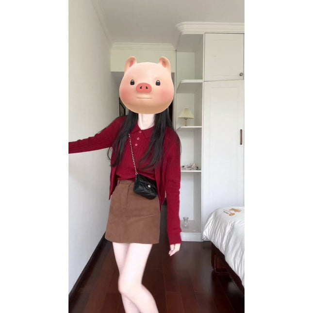 Early autumn women's clothing with a set of 2024 new dopamine wear niche non-collision fashion two-piece suit
