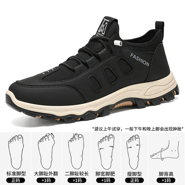 sneaker Men's Spring New Breathable Travel Shoes for Middle-aged and Elderly Outdoor Mountaineering Shoes Lightweight and Comfortable Men's Shoes